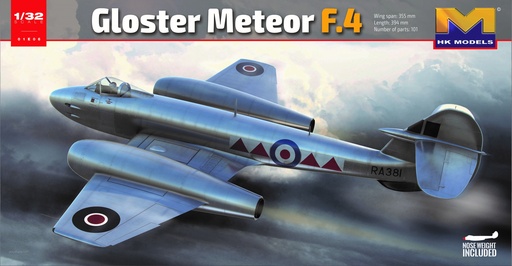 [ HK01E06 ] Hong kong models Gloster meteor F.4 1/32