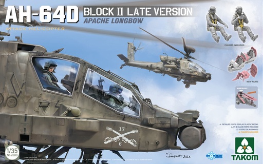 [ TAKOM2608 ] Takom AH-64D Attack Helicopter Apache Longbow Block II Late Version 1/35