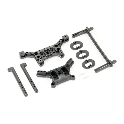 [ FTX10602 ] FTX HAVOK FRONT & REAR SHOCK TOWER, BODY MOUNTS