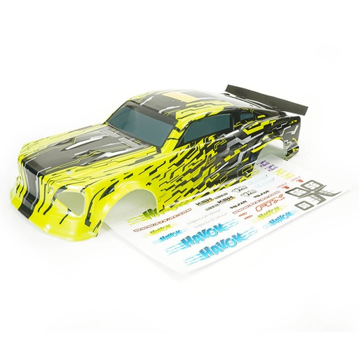[ FTX10633Y ] FTX HAVOK DRIFT STREET BODY - YELLOW (meer groen dan geel)