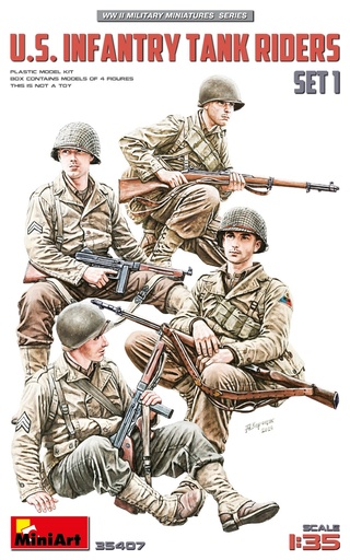 [ MINIART35407 ] Miniart  U.S.Infantry Tank Riders set 1 1/35