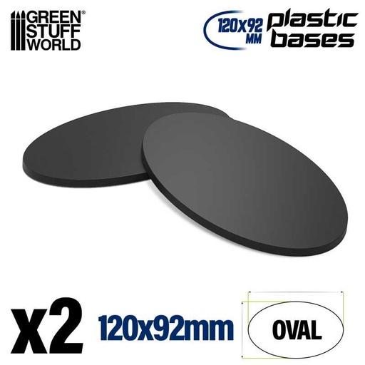 [ GSW14149 ] Green stuff world Plastic Bases - Oval Pill 120x92mm