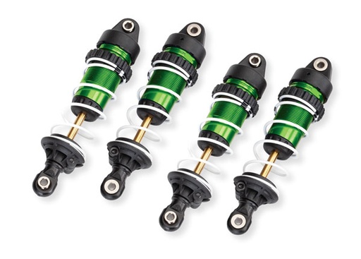 [ TRX-10765-GRN ] Traxxas Shocks, GTR long, green-anodized, PTFE-coated bodies with TiN shafts (assembled with springs) (4) - trx10765-green