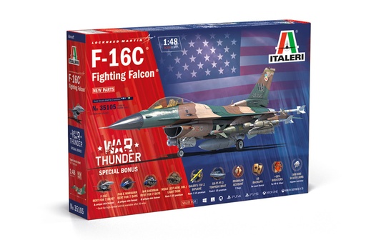 [ ITA-35105 ] Italeri F-16C Fighting Falcon 1/48