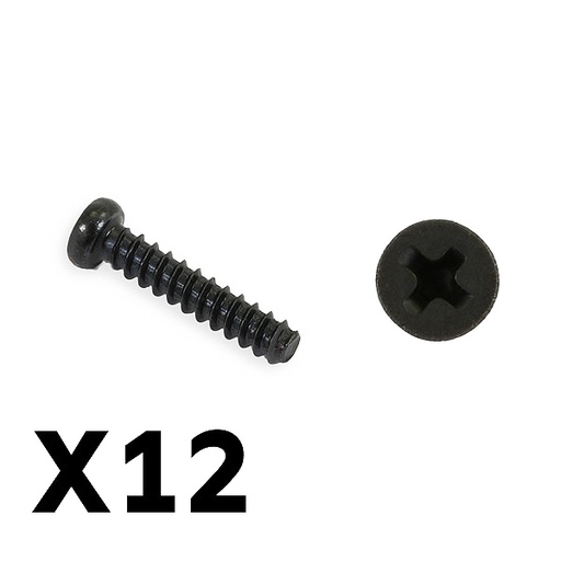[ FTX9754 ] FTX TRACER PAN HEAD SELF TAPPING SCREWS PBHO2.6*12MM