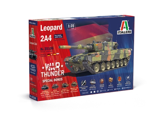 [ ITA-35106 ] Italeri Leopard 2A4 1/35