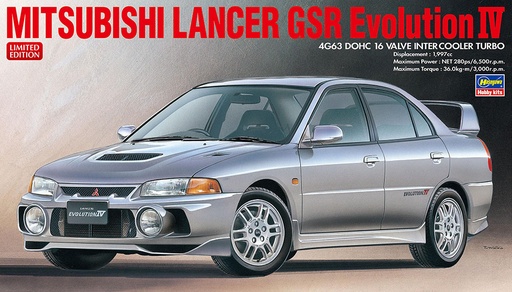 [ HAS20726 ] Hasegawa Mitsubishi Lancer GSR Evolution IV 1/24