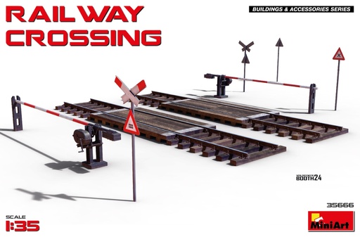 [ MINIART35666 ] Miniart Railway Crossing 1/35