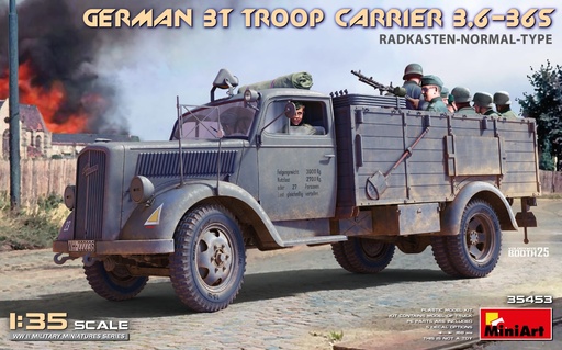 [ MINIART35453 ] German 3T Troop Carrier 3.6-365  1/35