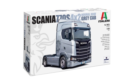 [ ITA-3971 ] Italeri Scania S770 4x2 Normal Roof Grey Cab 1/24