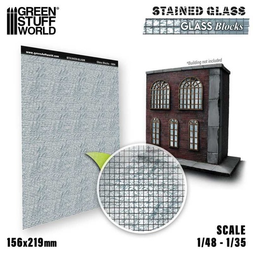 [ GSW13694 ] Green Stuff World Glazen blokken glas-in-lood