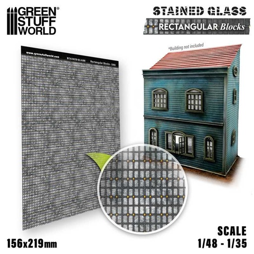 [ GSW13692 ] Green Stuff World Rechthoekige blokken glas-in-lood