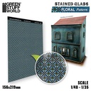 [ GSW13689 ] Green Stuuf World Glas-in-lood met bloemenpatroon