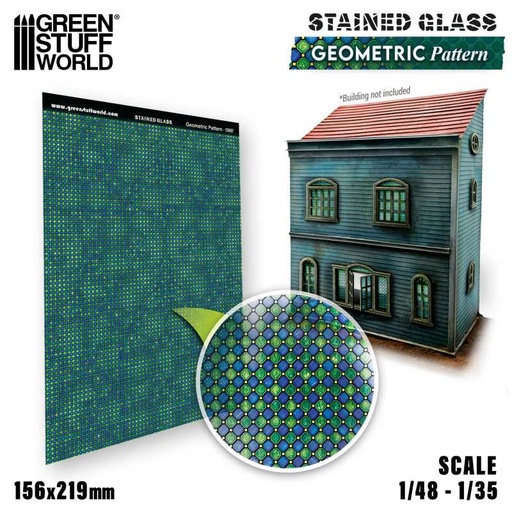 [ GSW13687 ] Green Stuff World Geometrisch patroon glas-in-lood