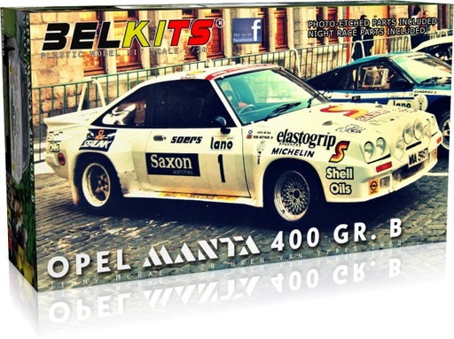 [ BEL-009 ] Belkits Opel Manta 400 GR. B 24 uren van Ieper 1/24