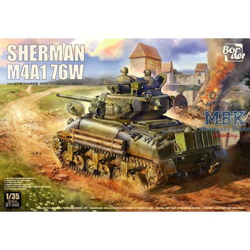 [ BORDERBT-046 ] Border Model Sherman M4A1 76W 1/35