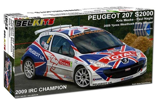 [ BEL-001 ] Belkits Peugeot 207 S2000 Ypres Westhoek Rally winner 2009 1/24