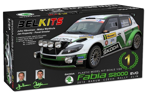 [ BEL-004 ] Belkits Skoda Fabia S2000 EVO 2012 Barum Czech Rally Zlin 1/24
