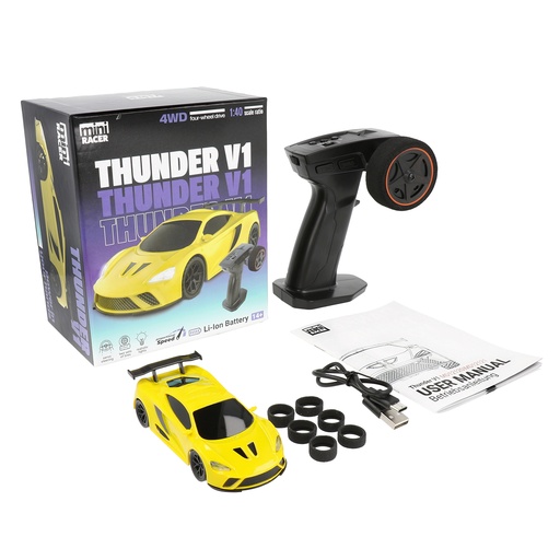 [ MD12120 ] Modster Mini Racer Thunder V1 1/40 scale RTR - Yellow