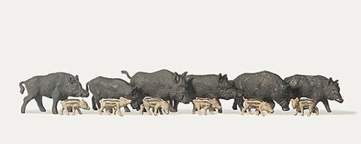 [ PRE0215028 ] Preiser wild boars 1/87 HO