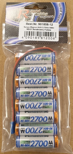 [ CA901858-12 ] Zenderakku Futaba 9.6V - 2700mAh
