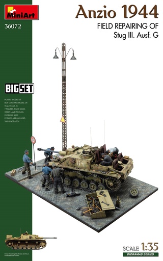 [ MINIART36072 ] Anzio 1944 Field repairing of Stug III Ausf.G  1/35
