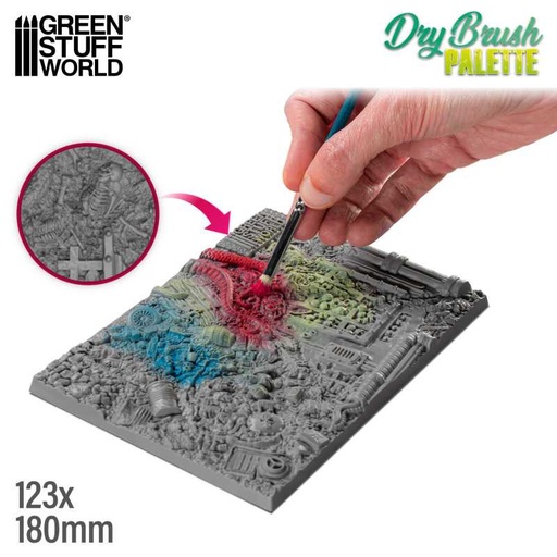 [ GSW6299 ] Green Stuff World Dry Brush Palette 