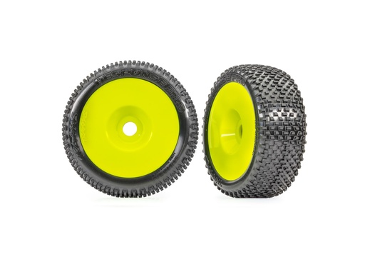 [ TRX-9074-YLW ] Traxxas 3.0" Yellow Dished Wheels w/ Response Pro Tires (2) - TRX9074-YLW