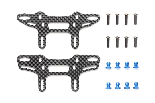 [ T47521 ] Tamiya XM-01 carbon damper stays (front&rear)