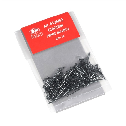 [ AMA4134/62 ] Amati nagels/spijkers  zwart 0.8x12mm 