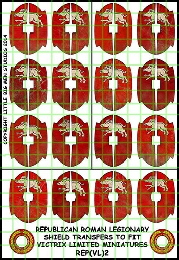 [ VICTRIXREP(VL)2 ] Victrix Republican Roman shield designs 2