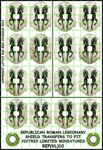 [ VICTRIXREP(VL)10 ] Victrix Republican roman legionary shield designs 10