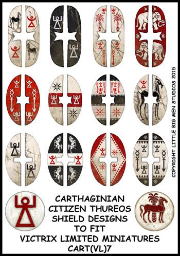 [ VICTRIXCART(VL)7 ] Victrix carthaginian citizen thureos shield designs 7