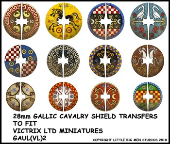 [ VICTRIXGAUL(VL)2 ] Victrix gallic cavalry shield designs 2