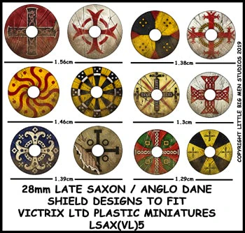 [ VICTRIXLSAX5 ] Victrix Late saxon / anglo dane shield designs 5