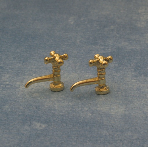 [ SADDIY698 ] Streets Ahead Dollshouse Antiek Messing Kraan 2st. 