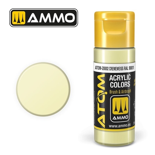 [ MIG20002 ] ATOM COLOR Cremeweiss RAL 9001 20ml