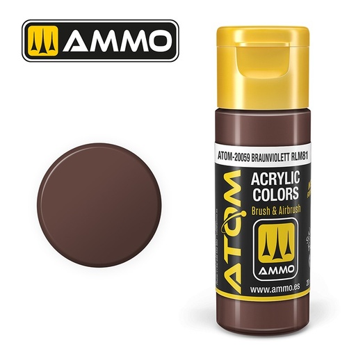 [ MIG20059 ] ATOM COLOR Braunviolett RLM81 20ml