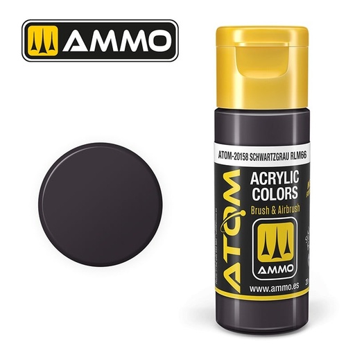 [ MIG20158 ] ATOM COLOR Schwartzgrau RLM66 20ml