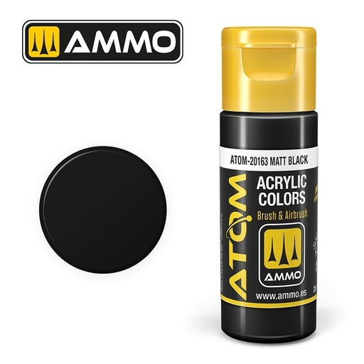[ MIG20163 ] ATOM COLOR Matt Black 20ml