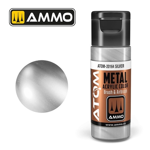 [ MIG20164 ] ATOM METALLIC Silver