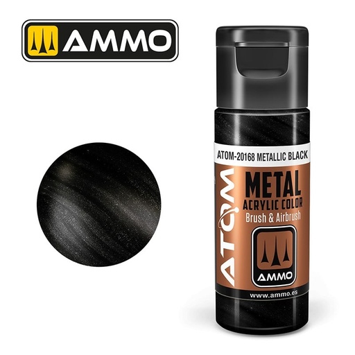 [ MIG20168 ] ATOM METALLIC Black 20ml