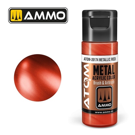[ MIG20174 ] ATOM METALLIC Red