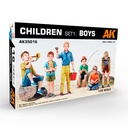[ AK35016 ] Ak-interactive Children set1: Boys 1/35