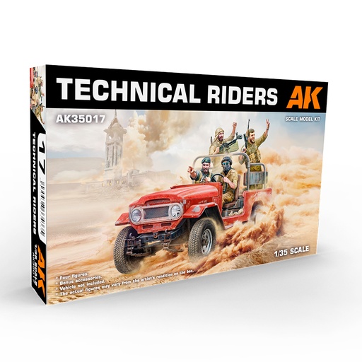 [ AK35017 ] Ak-interactive technical riders 1/35