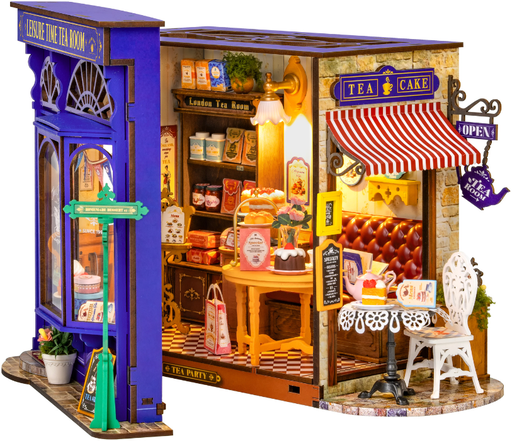 [ ROLIFEDG171 ] Rolife Leisure Time Tea Room DIY Miniature House
