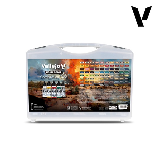 [ VAL70254 ] Vallejo koffer model color combination case  80 kleuren 18ml