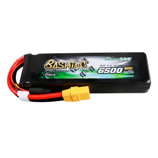 [ GEA653S60X9GT ] Gens ace G-tech 6500Mah 11.1V 60C 3S lipo battery pack with XT90