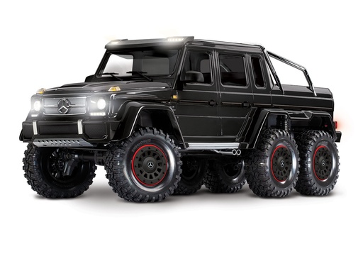 [ TRX-88296-4BLK ] Traxxas TRX-6 Mercedes-Benz G63 AMG body 6x6 trail truck clipless - black - trx88296-4blk