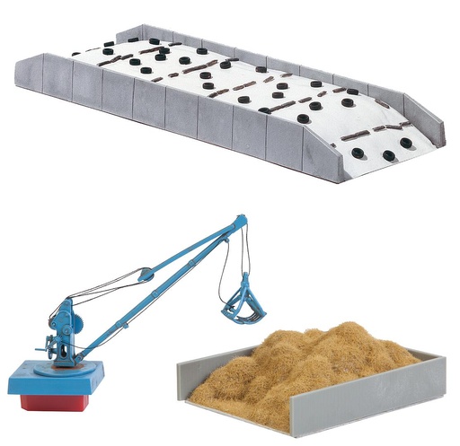 [ FAL130678 ] Faller Mobiele silo met mesthoop met kraan 1/87